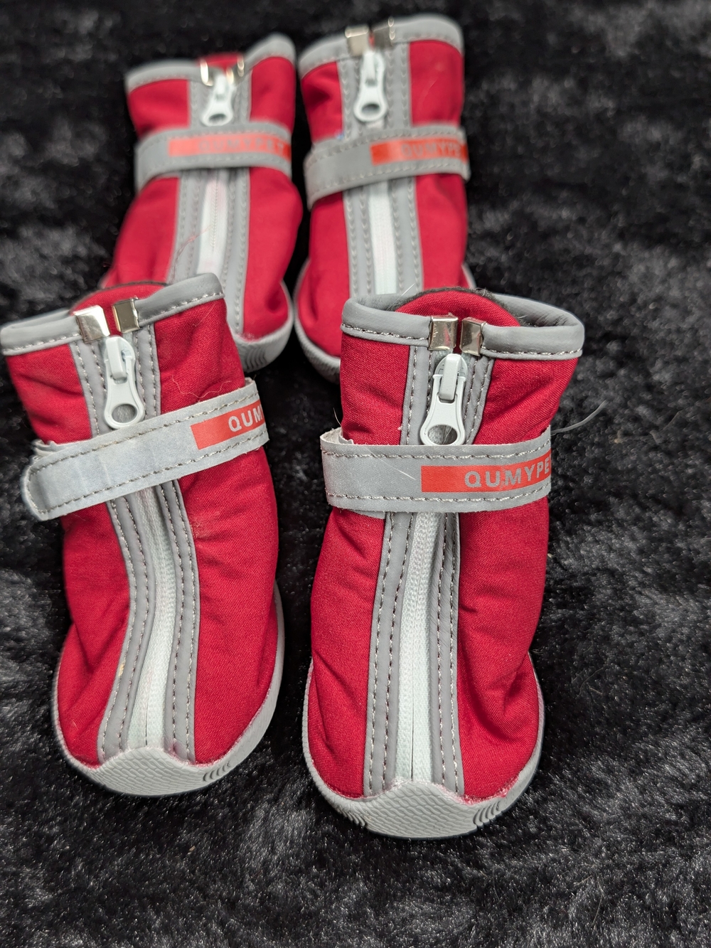 Red Dog Rain Boots with Reflective Trim Size 5